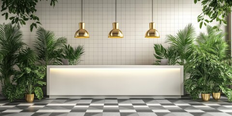 Reception Desk Interior.