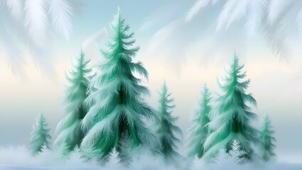 Obraz premium landscape with trees