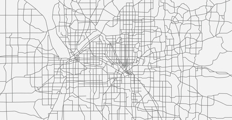 City map. Town streets. Downtown gps navigation plan. Abstract transportation scheme. Drawing scheme town, white line road on gray background. Urban pattern texture. Vector
