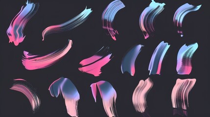 3D Stroke Gradient Texture Brush - a striking and modern visual. The textured brush strokes create a captivating and artistic effect.