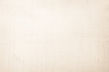 Fototapeta premium Closeup detail of beige fabric texture background. High resolution photo.
