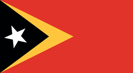 Timor Leste Flag Illustration