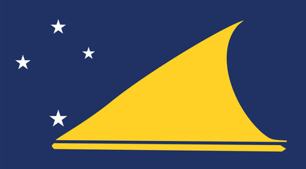 Tokelau Flag Illustration