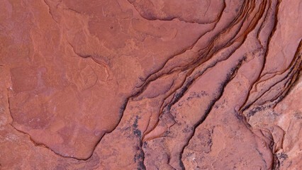 Natural Sedona Red Rocks Abstract Formation