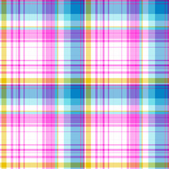 Seamless colorful striped plaid pattern design. for plaid, fabric, carpet, rug, textile, clothes, table, weaving, dress, clothing. Vector drawing