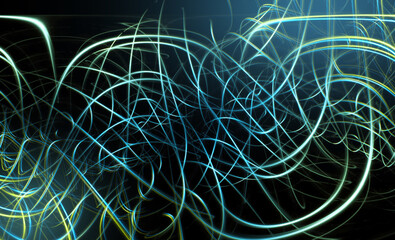 Field engineering. AI Artificial intelligence lines neural network..Modern technology. Computer communications. Light effect. Big data..Smart field. Research and development. Virtual wave