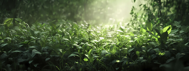 Fototapeta premium Mint in Dappled Sunlight