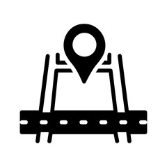 Vector solid black icon  for Zoning