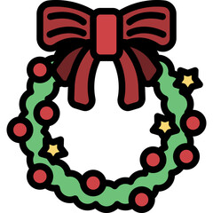 wreath-christmas-decoration-award-badge