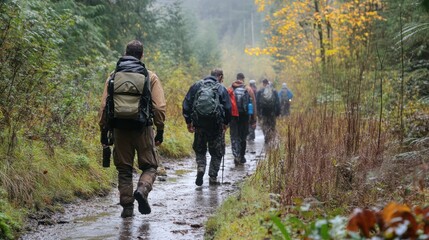Veterans and families enjoying outdoor adventures, connecting with nature