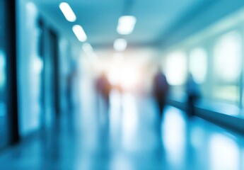 Blurred Office Corridor.