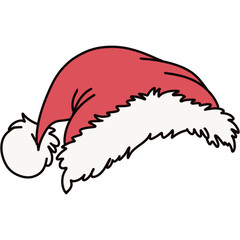 Hand drawn Christmas hat
