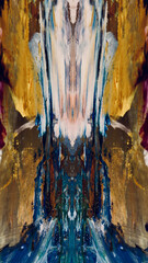 Abstract art background . Hand painting artwork on canvas . 