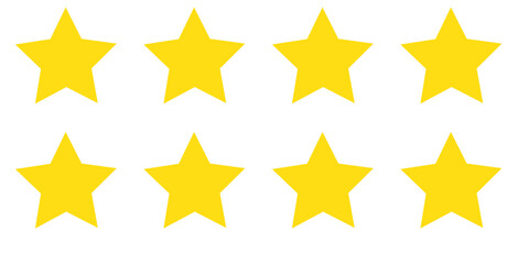 Obraz premium Set rating stars icon badges. Feedback customers. Rank, level of satisfaction rating. Five stars customer product rating review. 5 star rating icon. Vector illustration.