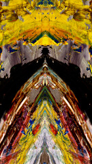 Fototapeta premium Abstract art background . Hand painting artwork on canvas . 