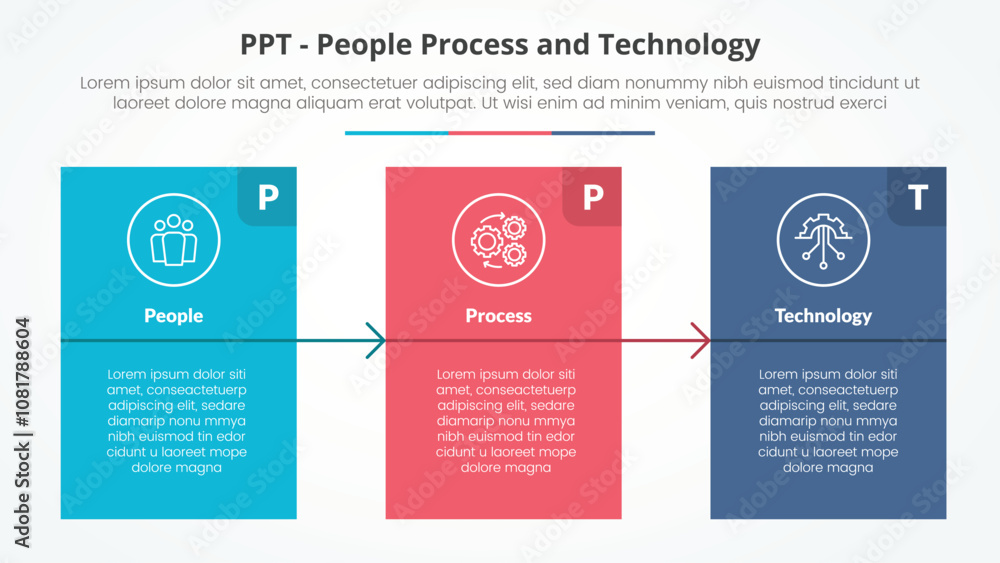 Aufkleber ppt framework infographic concept for slide presentation with big block table box with arrow with 3 
