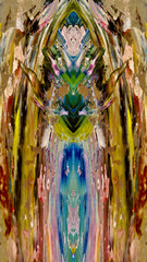 Fototapeta premium Abstract art background . Hand painting artwork on canvas . 