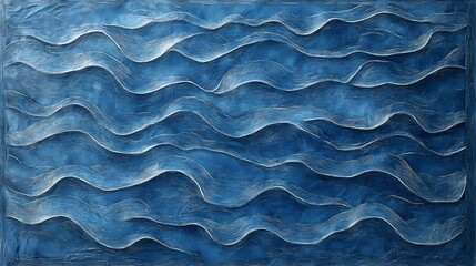 Retro blue fluid curve pattern texture poster background