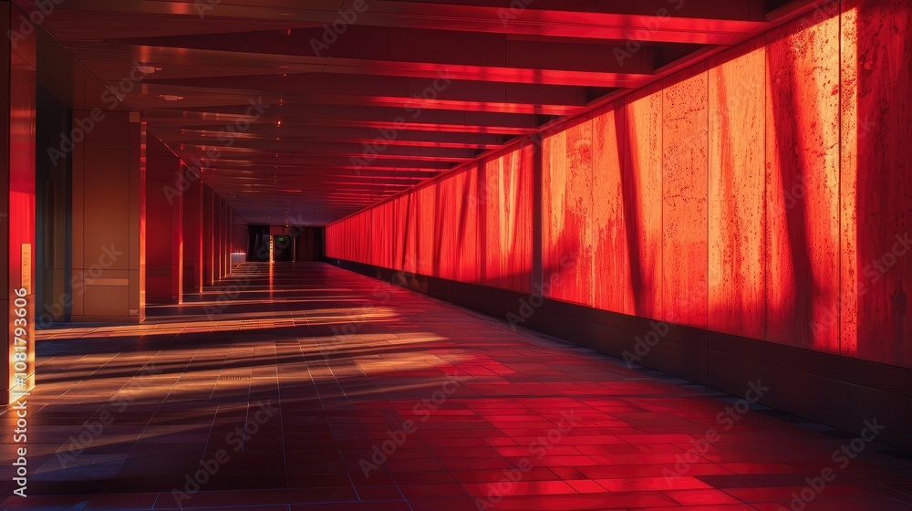 Poster Dynamic light patterns creating a sense of space