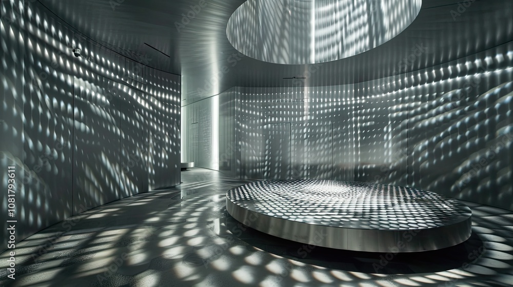 Poster Dynamic light patterns creating a sense of space