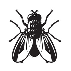 Flies silhouette- vector image of flies - 