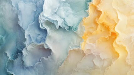 Naklejka premium Soft pastel texture created for baking, blending harmoniously together. This abstract art background offers a serene and soothing visual experience, ideal for various projects.