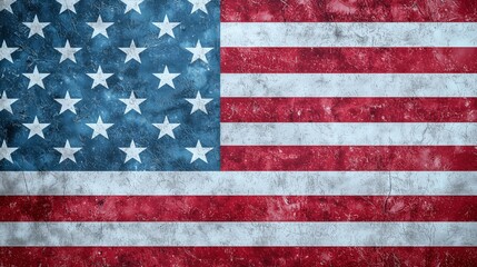 Modern Patriotic Steel: Bold Blue & Gray with Stars & Stripes