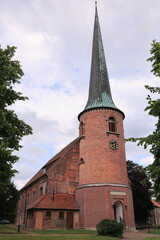 Blick in die Altstadt von Barmstedt in Schleswig-Holstein	