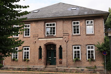 Blick in die Altstadt von Barmstedt in Schleswig-Holstein	