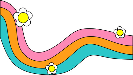 Retro Hippie Rainbow