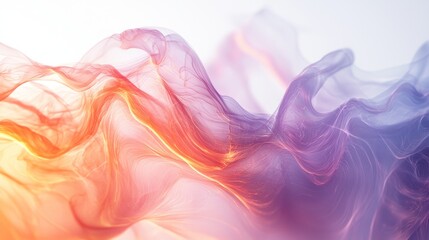 Glowing energy field effect on white background with soft colors