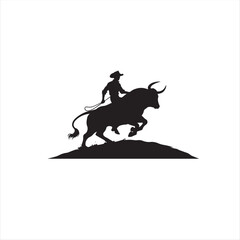 bull, matador, Corrida, people and bull silhouette, plaza de toros silhouette, vector plaza de toros,
bull and rider silhouette