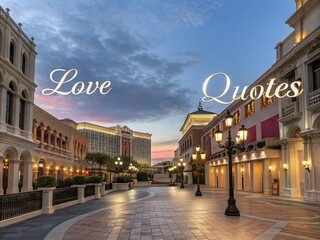Fototapeta premium Architectural Photography Featuring Love Quotes in a Romantic Setting with Elegant Typography and Stunning Backdrops, Perfect for Home Decor or Inspirational Art Prints