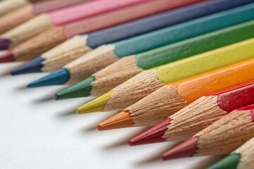 Fototapeta premium Artistic Exploration of Shading Techniques Using Colored Pencils on an Isolated Background with Vibrant Colors and Textures for Creative Projects and Educational Purposes
