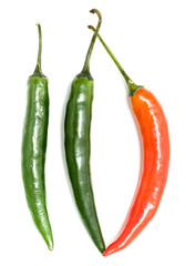 chili pepper on a white background