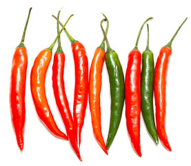 chili pepper on a white background