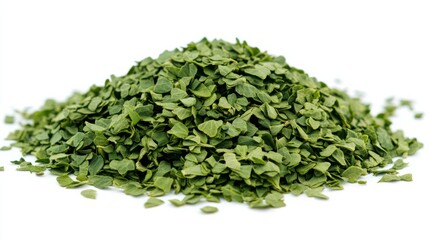 Obraz premium green small leaves on white