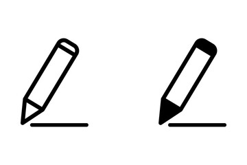 Pencil Icon Perfect for Writing and Educational Themes on white background