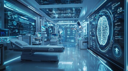 Obraz premium Futuristic Medical Operating Room