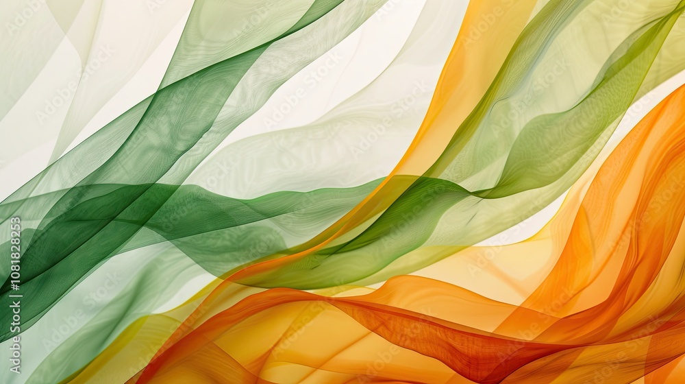 Poster abstract nature-inspired background with smooth lines