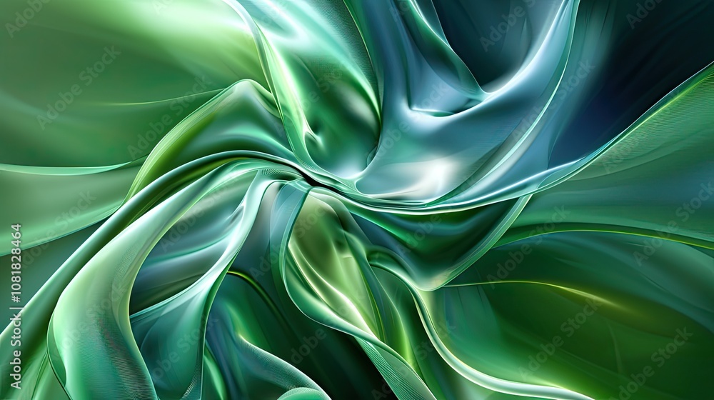 Poster abstract nature-inspired background with smooth lines