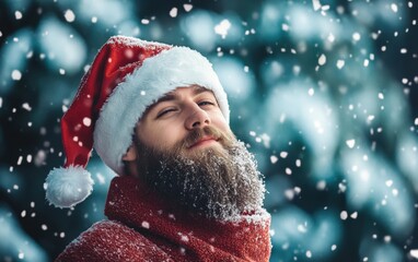 man christmas background 