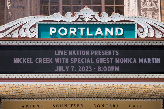 Historic, Portland theater - Arlene Schnitzer Concert Hall.