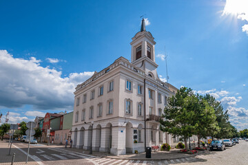 Town Hall in Ostrołęka, Masovian Voivodeship, Poland