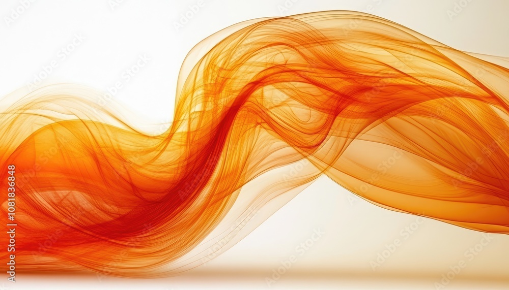 Poster abstract orange wave background. great for adding a touch of movement and color to your designs.