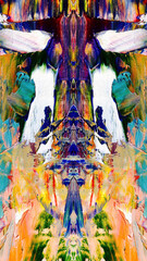 Fototapeta premium Abstract art background . Hand painting artwork on canvas 
