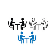 Communication icons set. Discussion, speech bubble icon vector illustration