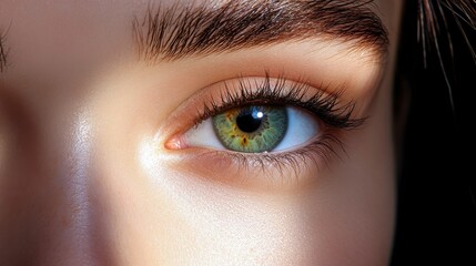 Fototapeta premium High Resolution Close-Up of an Eye with Even Skin Tone
