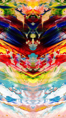 Fototapeta premium Abstract art background . Hand painting artwork on canvas 