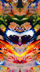 Fototapeta premium Abstract art background . Hand painting artwork on canvas 